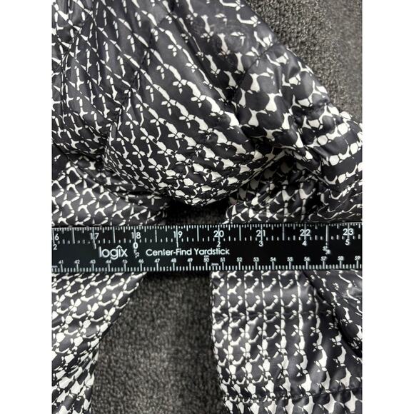 Spyder Down Jacket Womens Small Black White Hooded Puffer Pockets F15 185113 - Picture 9 of 9